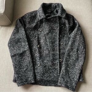 Victoria's Secret Double Breasted Black Coat